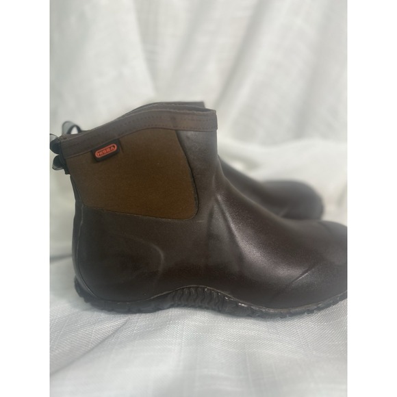 Hisea Men's Ankle Rain Boots Waterproof Non-slip Chore Working Wellies Size 9 - Picture 3 of 13